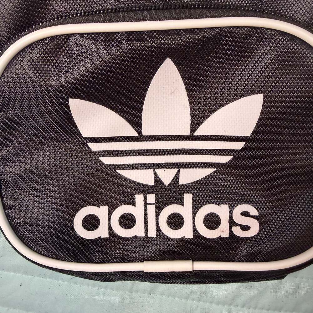 Adidas Originals Santiago Mini Backpack in Black and White - Picture 3 of 6